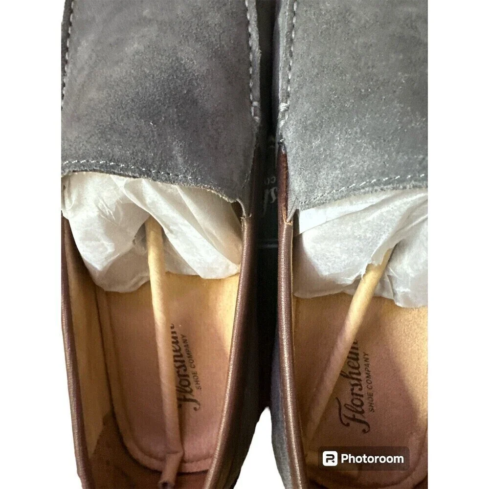 Florsheim Talladega Venetian Men’s Gray Loafer Suede‎ Shoes Size 13M EEUC luxury